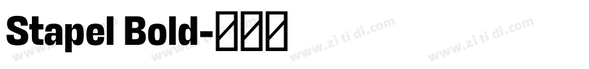 Stapel Bold字体转换